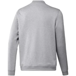 Adidas 2022 Go-To Crewneck Sweatshirt -Pum Golf Club Shop adidas 2022 go to crewneck pullover grey two white back itempicture