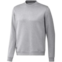 Adidas 2022 Go-To Crewneck Sweatshirt -Pum Golf Club Shop adidas 2022 go to crewneck pullover grey two white itempicture