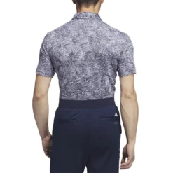 Adidas Aerial Jacquard Polo -Pum Golf Club Shop adidas 2023 aerial jacquard polo grey three back itempicture