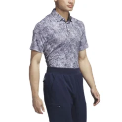 Adidas Aerial Jacquard Polo -Pum Golf Club Shop adidas 2023 aerial jacquard polo grey three side itempicture