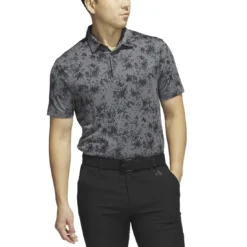 Adidas Burst Jacquard Polo -Pum Golf Club Shop adidas 2023 burst jacquard polo black itempicture