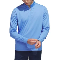 Adidas Elevated Quarter Zip Pullover -Pum Golf Club Shop adidas 2023 elevated quarter zip pullover blue fusion itempicture
