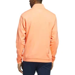 Adidas Elevated Quarter Zip Pullover -Pum Golf Club Shop adidas 2023 elevated quarter zip pullover coral fusion back itempicture