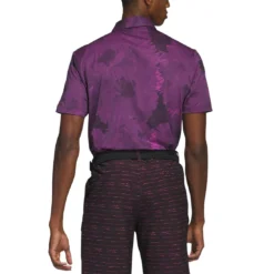 Adidas Flower Mesh Polo -Pum Golf Club Shop adidas 2023 flower mesh polo black lucid fuchsia back itempicture