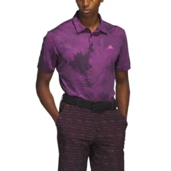 Adidas Flower Mesh Polo -Pum Golf Club Shop adidas 2023 flower mesh polo black lucid fuchsia itempicture
