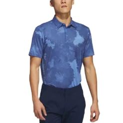 Adidas Flower Mesh Polo -Pum Golf Club Shop adidas 2023 flower mesh polo blue fusion collegiate navy itempicture