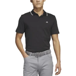 Adidas 2023 Go-To Pique Polo 8 Adidas 2023 Go-To Pique Polo -Pum Golf Club Shop adidas 2023 go to pique polo black front itempicture