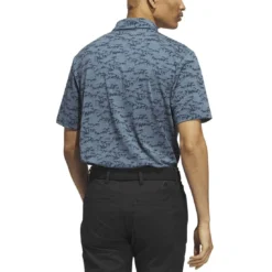 Adidas Go To Printed Polo -Pum Golf Club Shop adidas 2023 go to printed polo arctic night back itempicture