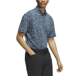 Adidas Go To Printed Polo -Pum Golf Club Shop adidas 2023 go to printed polo arctic night side itempicture