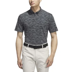 Adidas Go To Printed Polo -Pum Golf Club Shop adidas 2023 go to printed polo black itempicture
