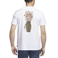 Adidas Golf Graphic Tee -Pum Golf Club Shop adidas 2023 golf graphic tee white back itempicture