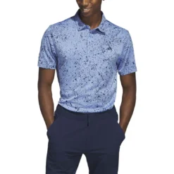 Adidas 2023 Jacquard Polo -Pum Golf Club Shop adidas 2023 jacquard polo collegiate navy front itempicture