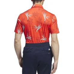 Adidas Oasis Mesh Polo -Pum Golf Club Shop adidas 2023 oasis mesh polo bright red back itempicture