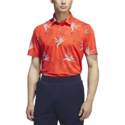 Adidas Oasis Mesh Polo -Pum Golf Club Shop adidas 2023 oasis mesh polo bright red front itempicture