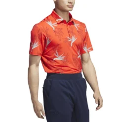 Adidas Oasis Mesh Polo -Pum Golf Club Shop adidas 2023 oasis mesh polo bright red side itempicture