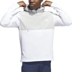 Adidas Textured Anorak -Pum Golf Club Shop adidas 2023 textured anorak white itempicture