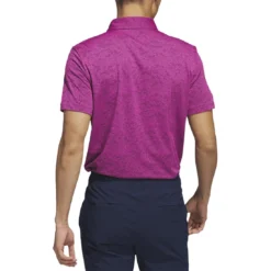 Adidas 23 Textured Jacquard Polo -Pum Golf Club Shop adidas 2023 textured jacquard polo lucid fuchsia back itempicture