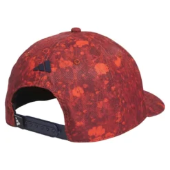 Adidas Tour 3-Stripes Print Hat -Pum Golf Club Shop adidas 2023 tour 3 stripes print hat preloved red back itempicture