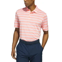 Adidas 2022 Two Color Stripe Polo -Pum Golf Club Shop adidas 2023 two color stripe polo coral fusion white itempicture
