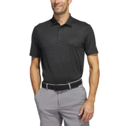 Adidas 2023 Ultimate365 Allover Print Polo -Pum Golf Club Shop adidas 2023 ultimate365 allover print polo black itempicture