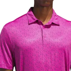 Adidas 2023 Ultimate365 Allover Print Polo -Pum Golf Club Shop adidas 2023 ultimate365 allover print polo lucid fuchsia detail1 itempicture