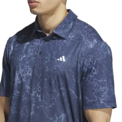 Adidas Ultimate365 Printed Polo -Pum Golf Club Shop adidas 2023 ultimate365 printed polo collegiate navy detail2 itempicture