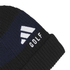 Adidas Women's Chenille Cableknit Pom Beanie 5 Adidas Women's Chenille Cableknit Pom Beanie -Pum Golf Club Shop adidas 2023 womens chenille cableknit pom beanie black detail itempicture
