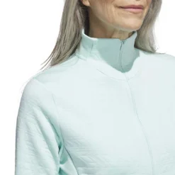 Adidas Women's COLD.RDY Jacket 15 Adidas Women's COLD.RDY Jacket -Pum Golf Club Shop adidas 2023 womens cold rdy jacket semi flash aqua detail2 itempicture