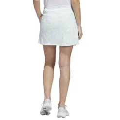 Adidas Women's Essentials Jacquard Skort -Pum Golf Club Shop adidas 2023 womens essentials jacquard skort white lucid lemon back itempicture