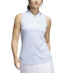 Adidas Women's Essentials Sleeveless Polo -Pum Golf Club Shop adidas 2023 womens essentials sleeveless polo wonder blue front itempicture