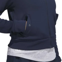 Adidas 2023 Women's Knit Bomber Jacket -Pum Golf Club Shop adidas 23 womens knit bomber jacket collegiate navy detail2 itempicture