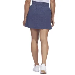 Adidas 2023 Women's Seersucker Skort -Pum Golf Club Shop adidas 23 womens seersucker 16 inch skort collegiate navy back itempicture