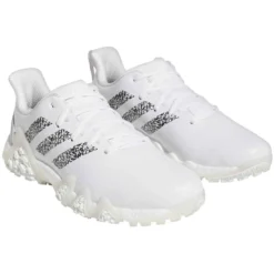 Adidas Codechaos 22 Golf Shoes White/Black/Crystal White -Pum Golf Club Shop adidas codechaos 22 golf shoes white black crystal white front itempicture