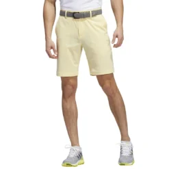 Adidas Crosshatch 9-Inch Shorts 14 Adidas Crosshatch 9-Inch Shorts -Pum Golf Club Shop adidas crosshatch 9 inch shorts almost yellow model front itempicture