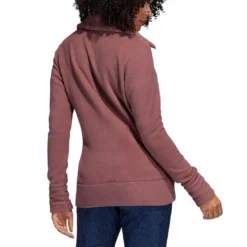 Adidas Women's Polar Fleece Jacket -Pum Golf Club Shop adidas fw22 womens polar fleece jacket quiet crimson back itempicture