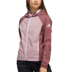 Adidas Women's Provisional Jacket -Pum Golf Club Shop adidas fw22 womens provisional jacket quiet crimson front itempicture
