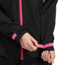 Adidas Women's RAIN.RDY Jacket -Pum Golf Club Shop adidas fw22 womens rain rdy jacket black cuff detail itempicture