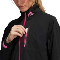 Adidas Women's RAIN.RDY Jacket -Pum Golf Club Shop adidas fw22 womens rain rdy jacket black pocket detail itempicture