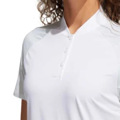 Adidas FW22 Women's Ultimate365 Printed Polo -Pum Golf Club Shop adidas fw22 womens ultimate365 printed polo white detail itempicture