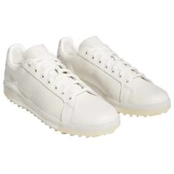 Adidas Go-To Spikeless 1 Golf Shoes Chalk White -Pum Golf Club Shop adidas go to spikeless 1 golf shoes chalk white front itempicture