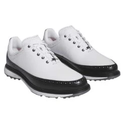 Adidas MC80 Golf Shoes White/Black/Red 12 Adidas MC80 Golf Shoes White/Black/Red -Pum Golf Club Shop adidas mc80 golf shoes white black red front itempicture
