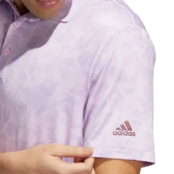 Adidas Prisma Print Polo -Pum Golf Club Shop adidas prisma print polo bliss lilac detail itempicture