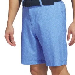 Adidas Ultimate365 Printed 9 Inch Shorts -Pum Golf Club Shop adidas s23 ultimate365 printed 9 inch shorts blue fusion detail2 itempicture