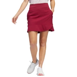 Adidas Women's 16 Inch Frill Skort 15 Adidas Women's 16 Inch Frill Skort -Pum Golf Club Shop adidas ss22 womens 16 inch frill skort legacy burgundy itempicture