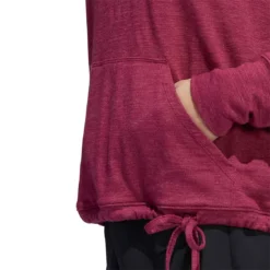 Adidas Women's Essentials Slub Recycled Hoodie -Pum Golf Club Shop adidas ss22 womens essentials slub recycled hoodie legacy burgundy detail itempicture