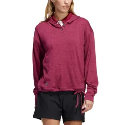 Adidas Women's Essentials Slub Recycled Hoodie -Pum Golf Club Shop adidas ss22 womens essentials slub recycled hoodie legacy burgundy itempicture