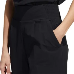 Adidas Women's Go-To Pants -Pum Golf Club Shop adidas ss22 womens go to pants black side detail itempicture