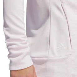 Adidas Women's Textured Full Zip Jacket -Pum Golf Club Shop adidas ss22 womens textured full zip jacket almost pink detail itempicture
