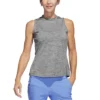 Adidas Women's Heathered Essentials Mock Sleeveless