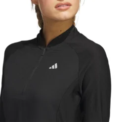 Adidas Women's Long Sleeve Golf Dress -Pum Golf Club Shop adidas ss23 womens long sleeve golf dress black detail2 itempicture